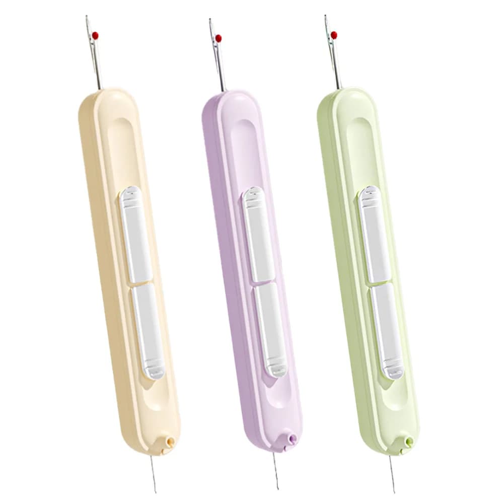Strumento da cucito ergonomico Strumento verde a doppia funzione Accessorio da cucito versatile Strumento da cucito compatto Kit da cucito domestico