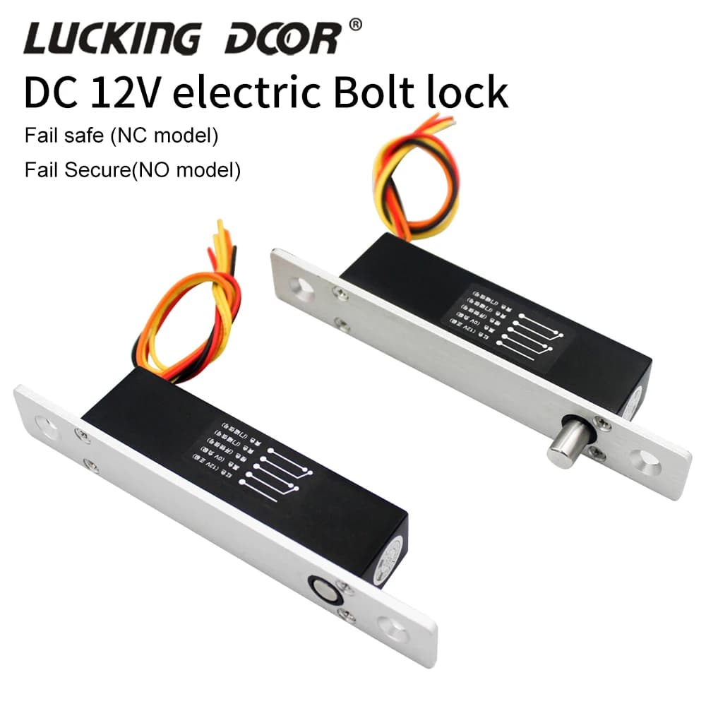 Aggiorna il tuo sistema di sicurezza Serratura per porta con chiavistello elettrico DC 12V Fail Safe Lock Locker con segnale di feedback del contatto della porta con ritardo del timer