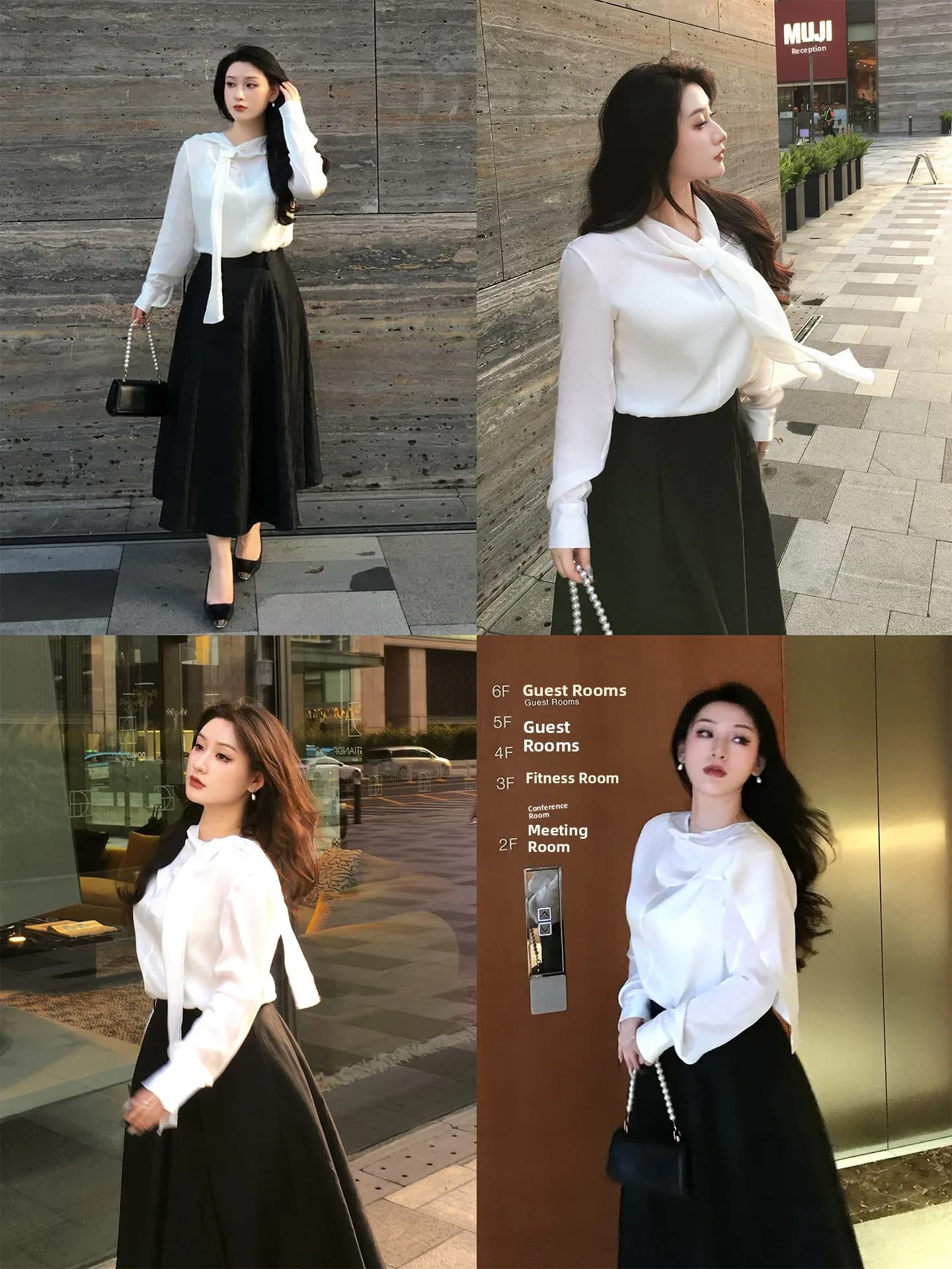 Chic plus Size Women's Long Sleeve Top And Half Skirt Set Autumn Fashionable Versatile plus Size Y8544 Casual Elegant