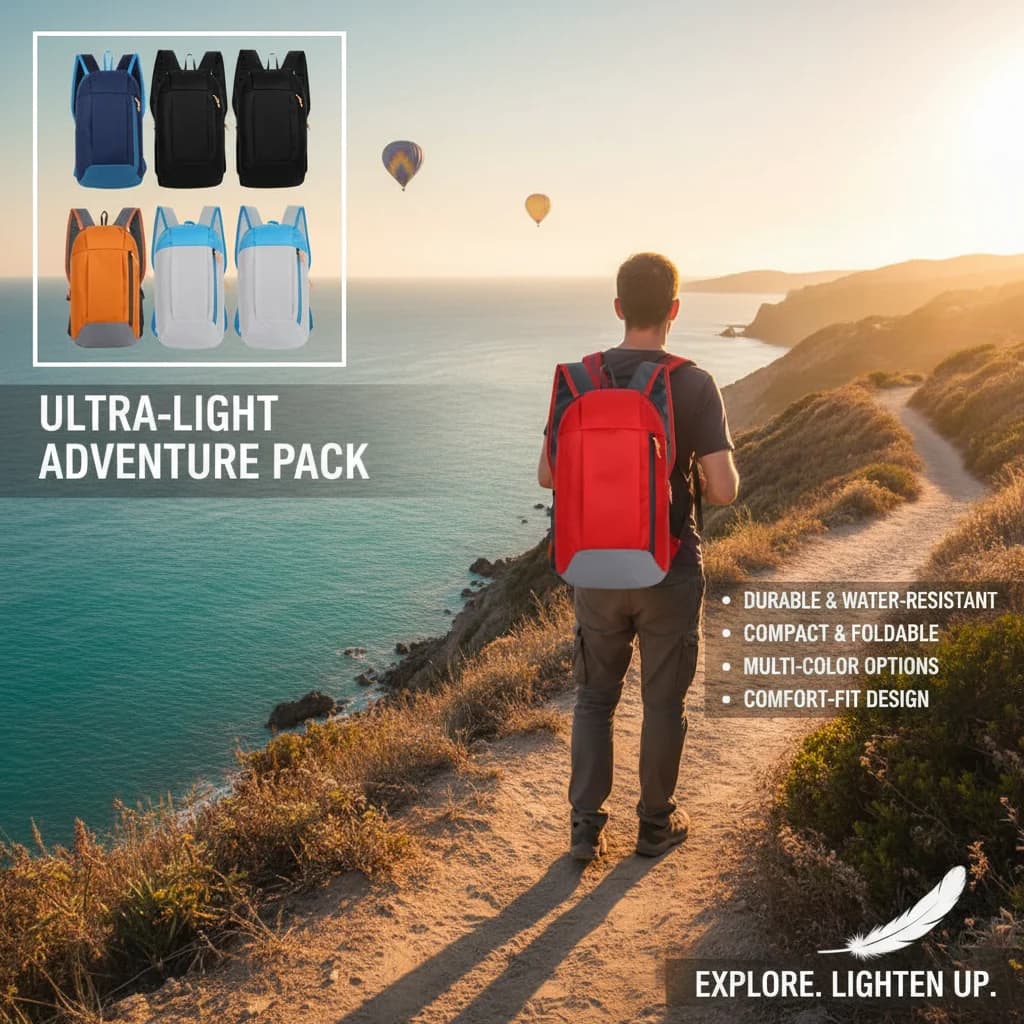 Lightweight Outdoor Sports Backpack for Men And Women Casual Travel Shoulder Bag with Adjustable Straps
