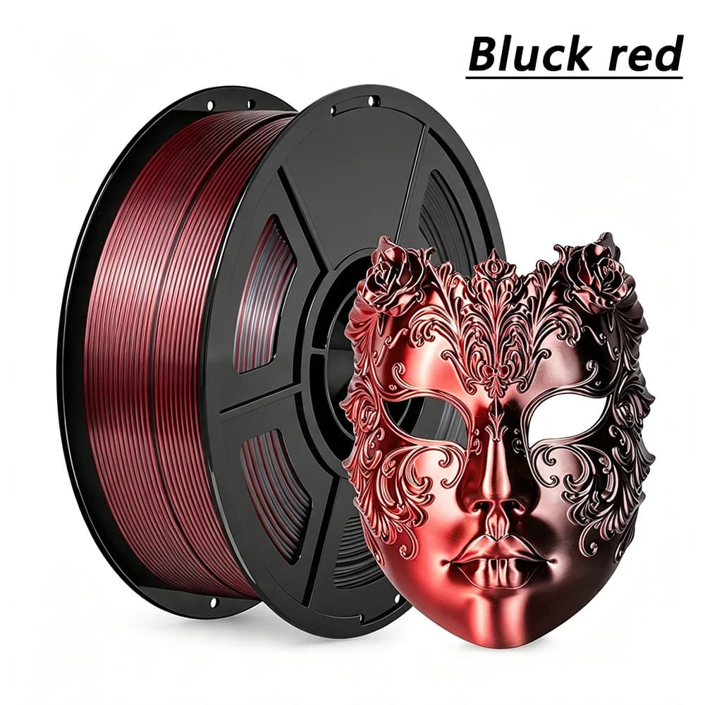 250g 500g 1Kg PLA silk black red 3D Printer Filament 1.75mm silk black red 3D Printer Material Filament Wire Vacuum Packaging