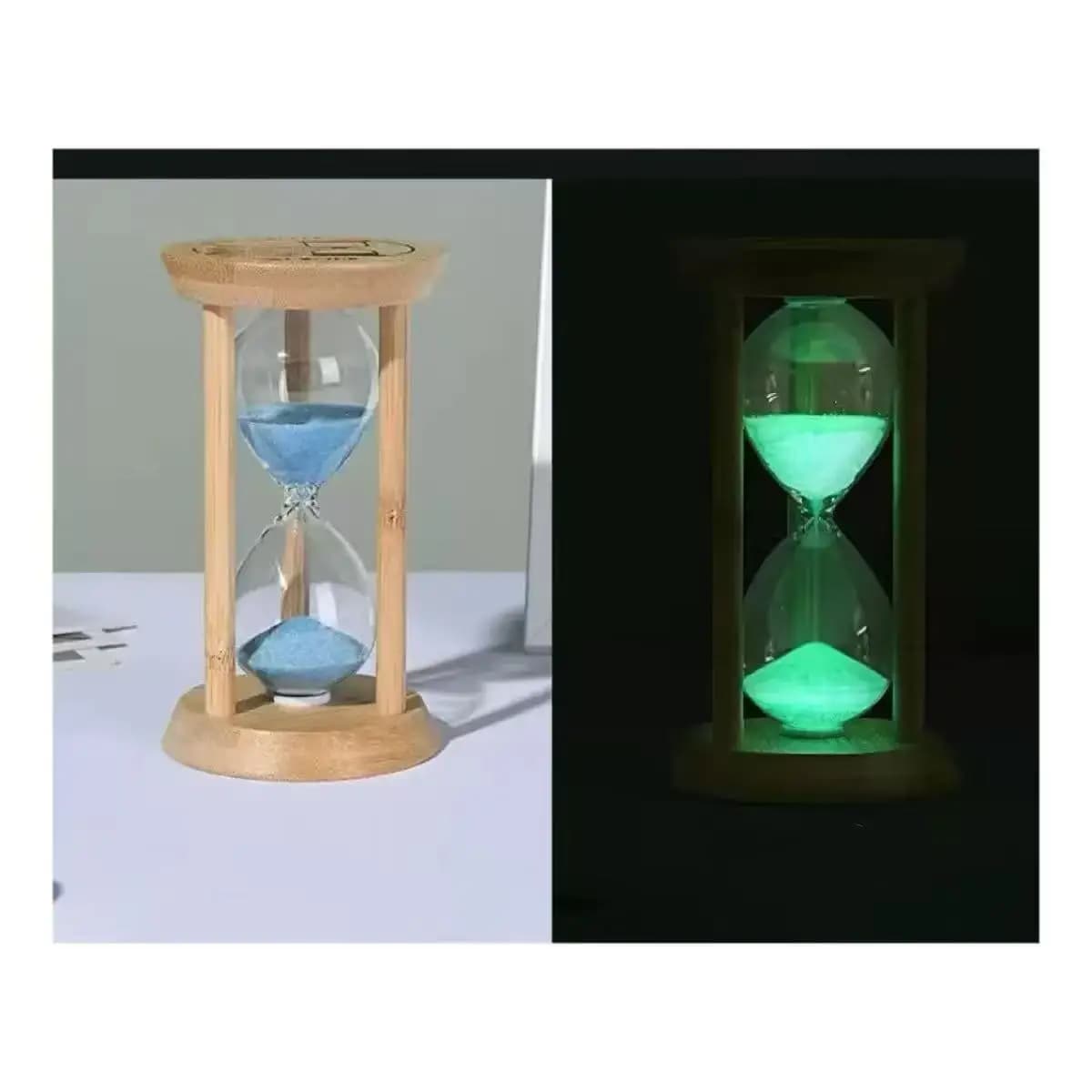 Clessidra in Legno da 1/10 Minuti, Timer Creativo, Orologio di Sabbia, Strumento da Cucina, Mini Decorazione da Scrivania, Ornamento per la Casa, Regalo per Bambini