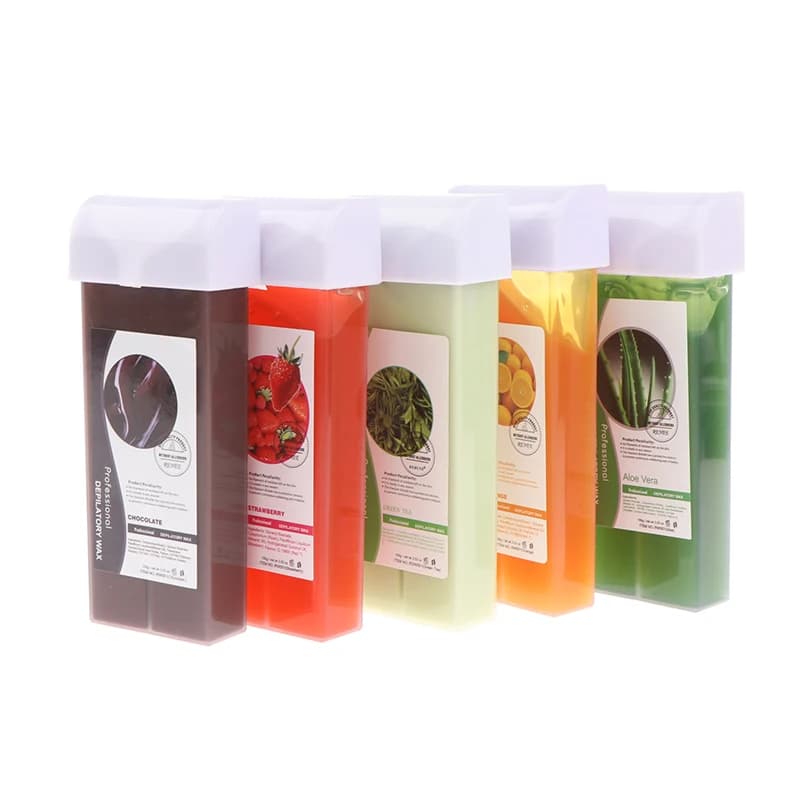 Cartuccia di cera per la depilazione da 100g uso depilatorio per rullo di rimozione dei capelli del Bikini crema calda cera riscaldante per scaldino depilatorio