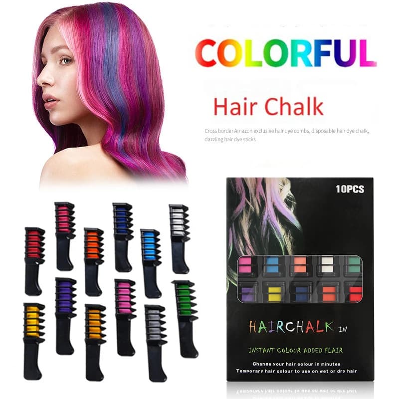 10/1 pcs colored chalk for fashion hair Mascara colored chalks to dye hair instant dye for temporary chalk hair to paint hair girls