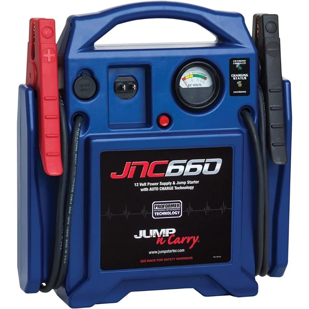 Avviatore di emergenza Clore Automotive Jump-N-Carry JNC660 1700 Peak Amp da 12 Volt, blu