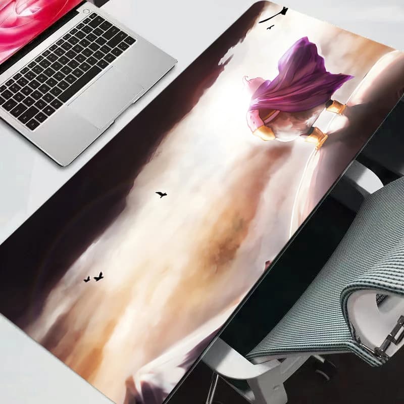 Tappetino per mouse Dragon Ball DBZ, accessori da gioco di grandi dimensioni, tastiera veloce, tappetino da scrivania con bordo in gomma, tappetino per mouse per laptop