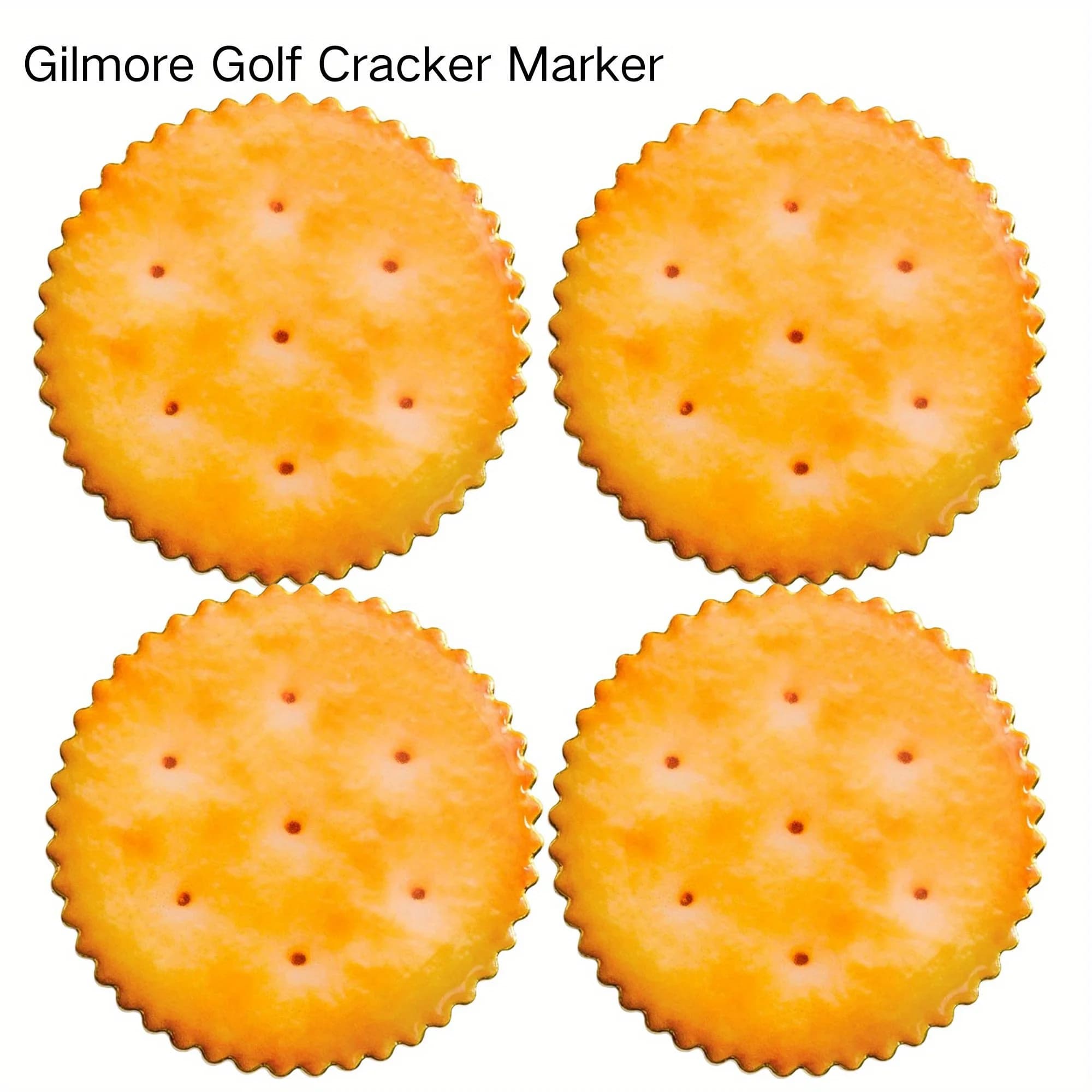 4 Pack /6 pack Gilmore Cracker Golf Ball Markers, Premium Golf Accessories & Funny Golf Gifts for Men Women Golfers Father
