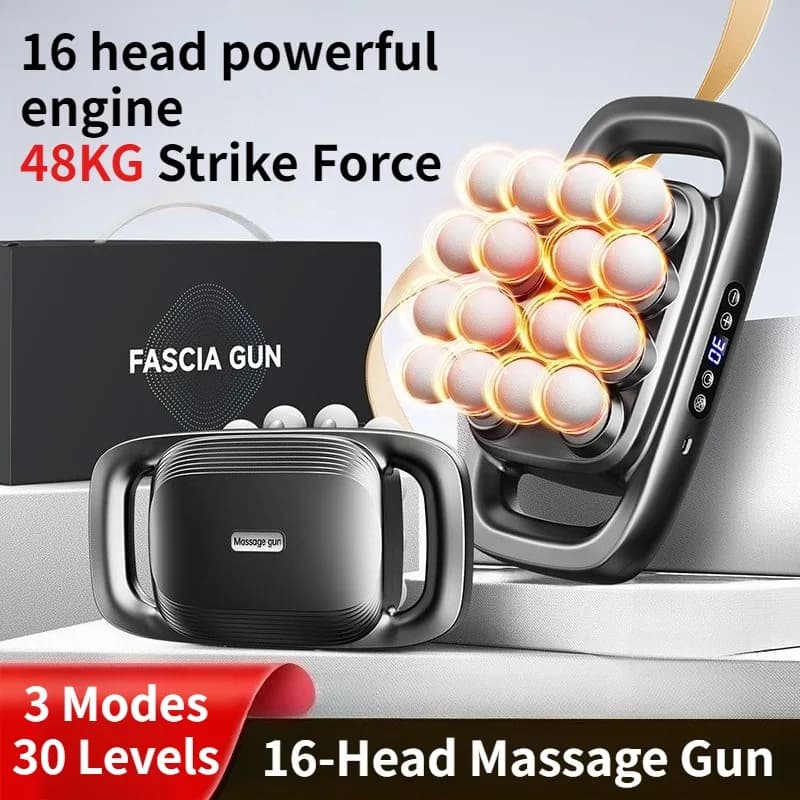 High Frequency Massage Gun with Powerful Vibration and Red Light for Large Areas, Professional Massage for Muscles and Fascism