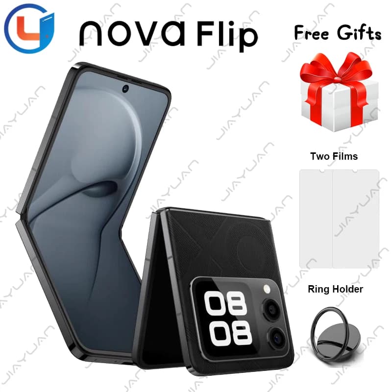Telefono pieghevole originale Huawei Nova Flip 6.94 pollici 120Hz schermo HarmonyOS 4.2 fotocamera 50MP 66W Smartphone NFC cablato