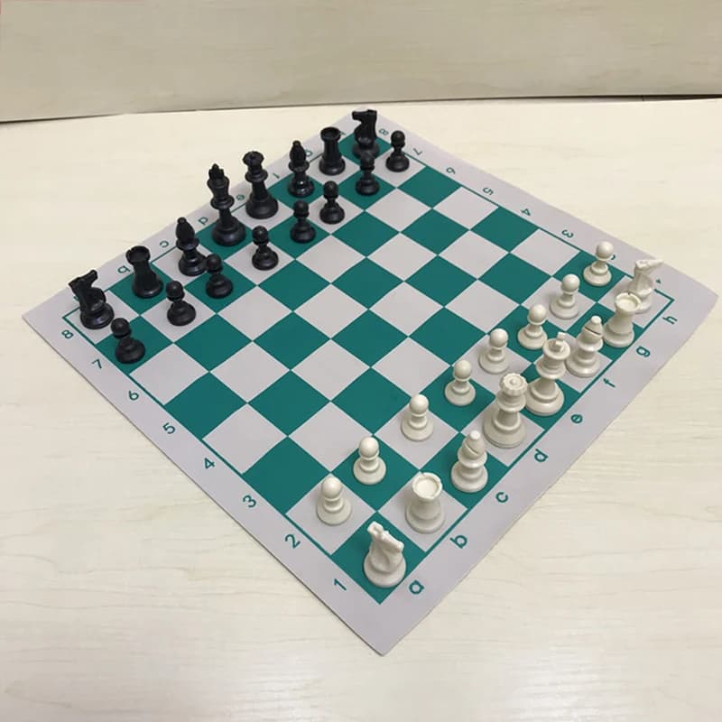 42x42cm Vinyl Tournament Chess Board For Children's Educational Games Random Color Magnetic Board For Chess