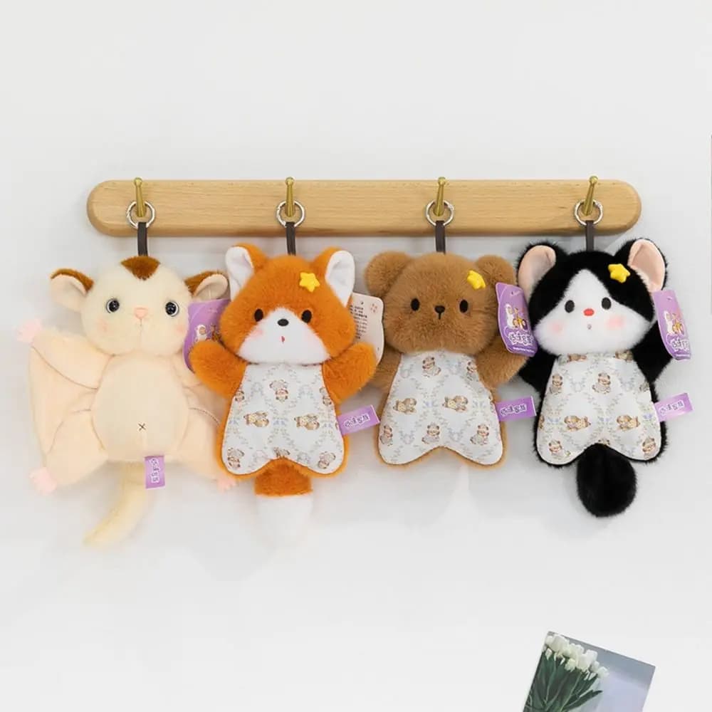 Peluche Animale Kawaii 18cm: Volpe, Coniglio, Topo - Bambola di Peluche Compagna, Morbida e Soffice, Cuscino da Polso, Regalo per Dormire
