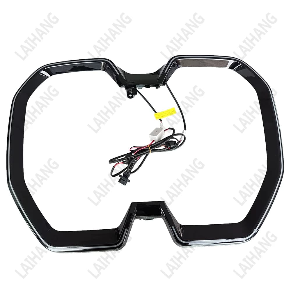 Griglia illuminata per rene radiatore cofano anteriore per BMW iX iX40 iX50 M60 2022-2024 Sostituzione telaio griglia LED nera lucida modificata