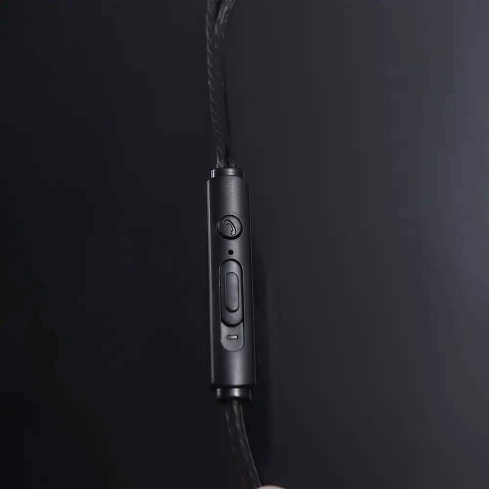 Cuffie per telefono con cancellazione del rumore, stereo, bassi profondi, auricolari da 3,5 mm, auricolari cablati, auricolari piatti, cuffie sportive