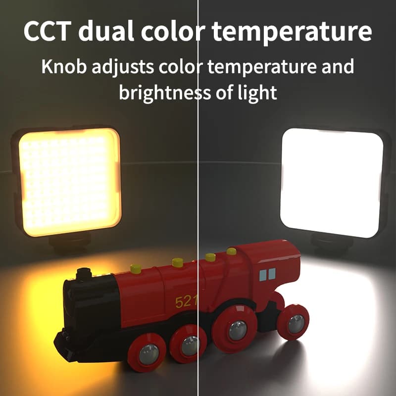 Portable Camera Fill Light 81PCS LED 2500K-9000K CRI95 3000mAh 5W Rechargeable Fill Light for Smartphone Photography