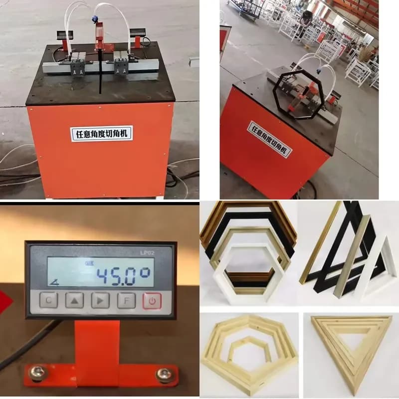 CE Certification Digital Display 0-180° Aluminum Cutting Machine for Photo Frame & Door/Window Frame Processing