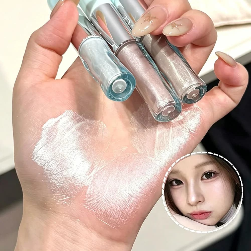 Glittered Liquid Eyeliner Eyeliner, Sparkling Pearl Eye Shadow, Brilliant Eye Makeup, Fascinating Eyeliner, Cosmetic Lighting Shadow