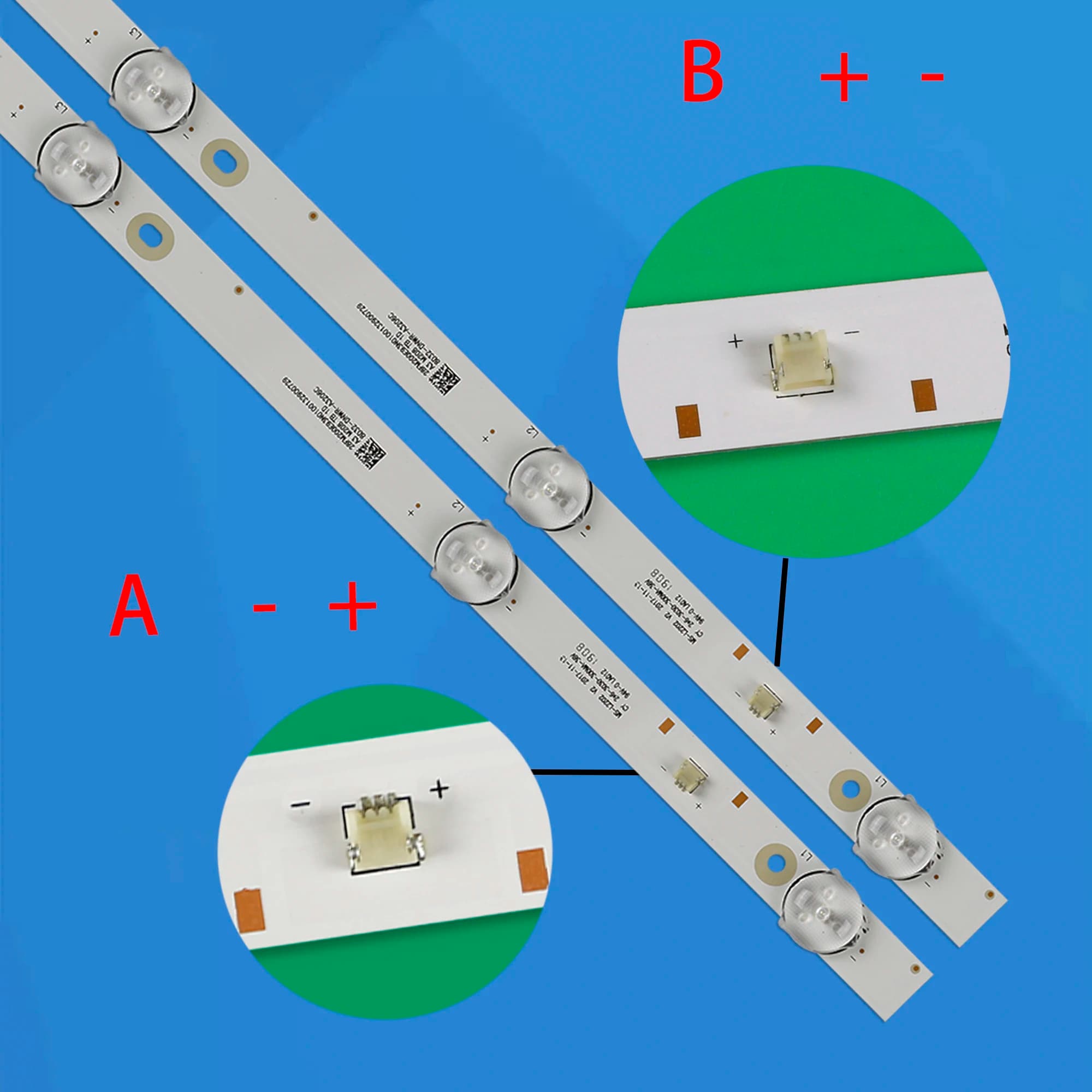 1/5/10kits LED Strip For 32LEX-5056/T2C 32LF7130S 32LES60T2 32LES76T2 32LES78T2W 32LTV2002 FLTV-32B100 FLTV-32B110T 32L301C18