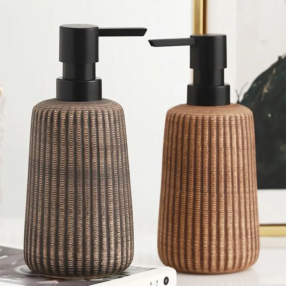 Durable Refillable Ceramic Soap Dispenser Vintage Creative Hand Wash Dispenser Save Soap Multifunctional Foam Pump Bottle Travel