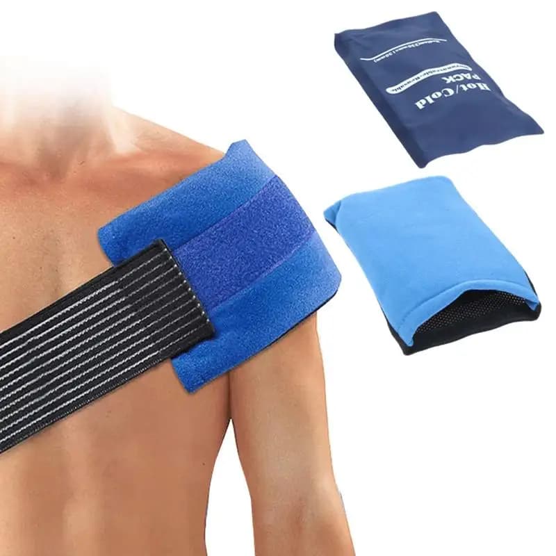NEW Adjustable Elastic Strap Gel Hot Cold Compress Ice Pack Reusable Therapy Pad For Shoulder Knee Neck Back Ankle Injury Relief