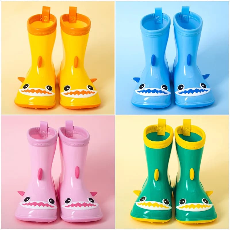 Kids Rain Boots Shark Water Shoes Rain Shoes For Baby Girl Waterproof Children's Shoes Rubber Boots Kids Boys Rainboots CSH1453