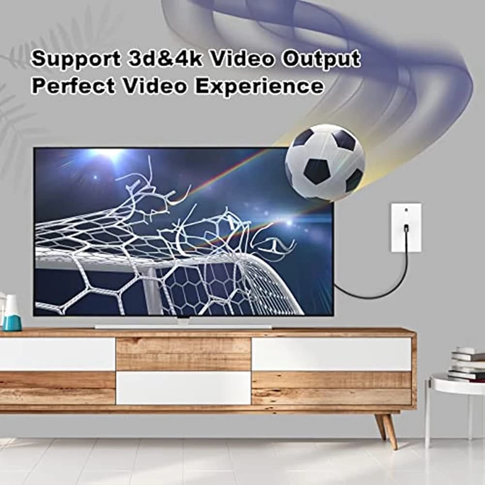 Door adapter socket connector HDMI compatible port from female to female Keystone 4K support for wall plate grip panel
