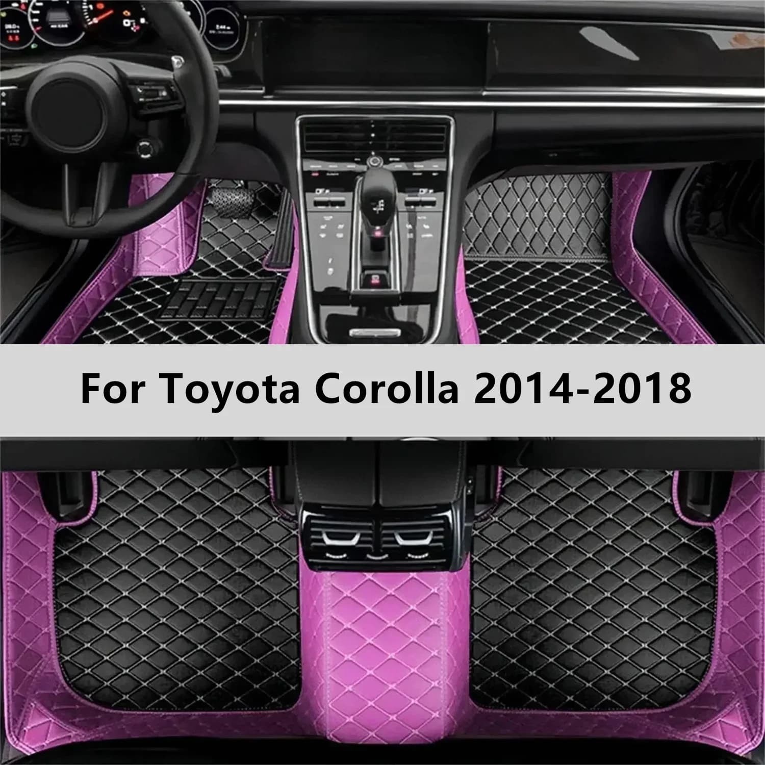Tappetini per auto personalizzati per Toyota Corolla 2014-2018 Tappetino per auto Accessori per tappetini per auto Uomo Donna Accessori interni