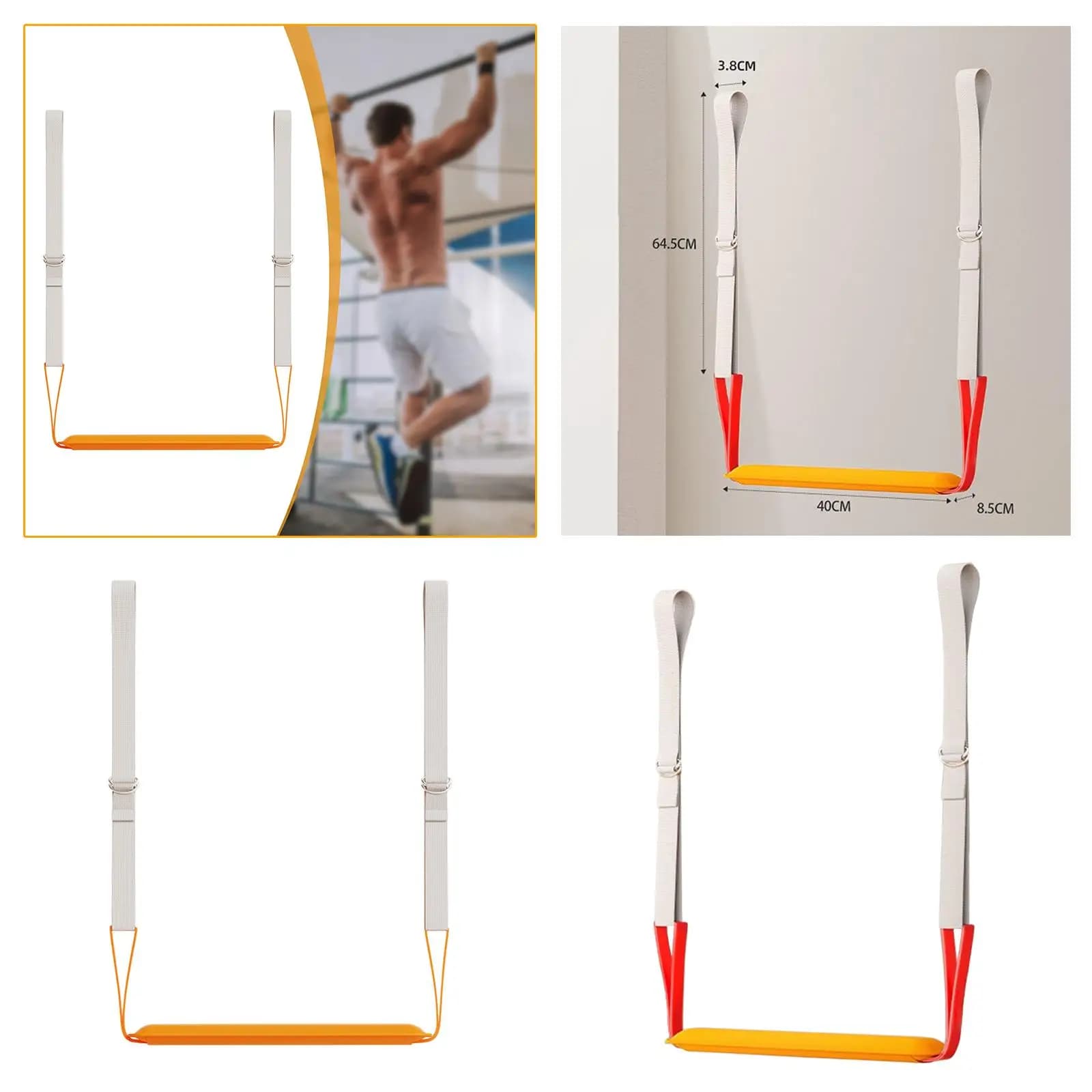 Steps for tractions, resistance bands, fitness bands, strength training bands, traction assistance, training, detachment