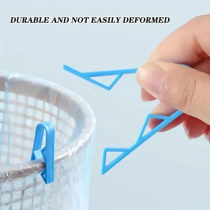 Clip di fissaggio per cestini dei rifiuti (10/50 pezzi) - Pratico fermacarta antiscivolo per sacchi della spazzatura e strumento per sigillare sacchetti di snack
