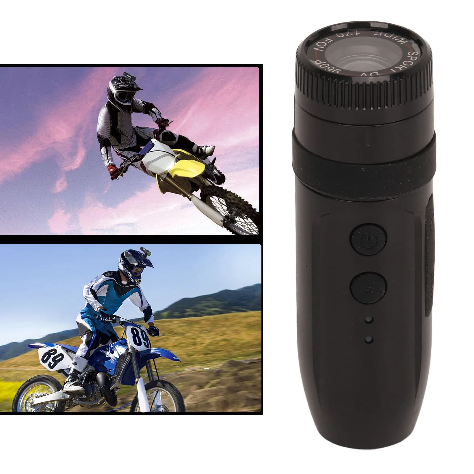 Camera for Bicycle Helmet and Moto HD 960P, Action Sports Camera, DV Camera for Moto, Video Recorder for Bike