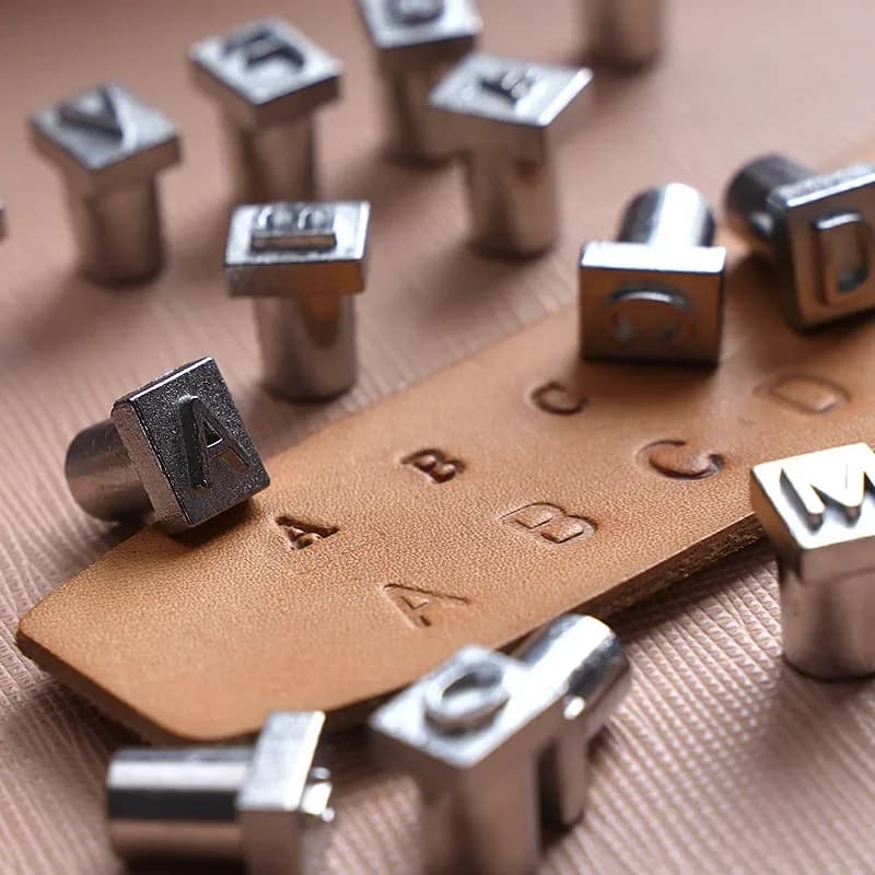 Diy Leather Goods Metal English Alphabet Stamp Set Number Letter Stamping Punch Kit Steel Die Embossing Jewelry Metal Leather