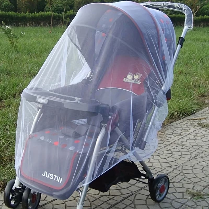 Zanzariera Traspirante per Passeggino, Copertura in Rete di Seta per Carrozzina, Protezione Universale Contro gli Insetti, Regalo di Sicurezza per Nuovi Genitori