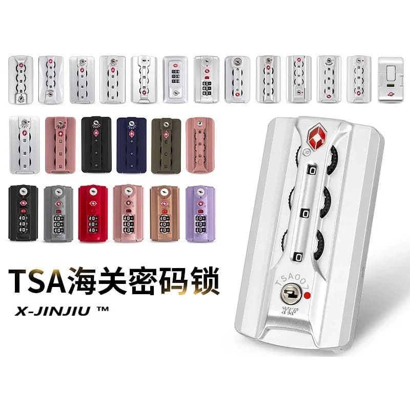 TSA 007 serrature doganali vano bagagli serrature a codice accessori fibbia Trolley custodia da viaggio serrature di ricambio