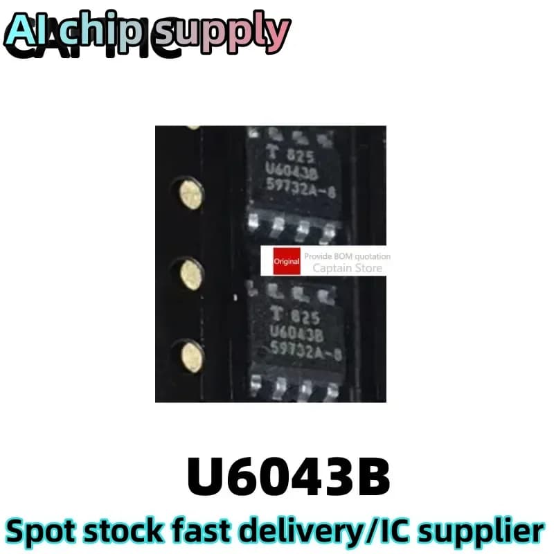 5PCS U6043B U6043 Chip flash automobilistico SOP-8