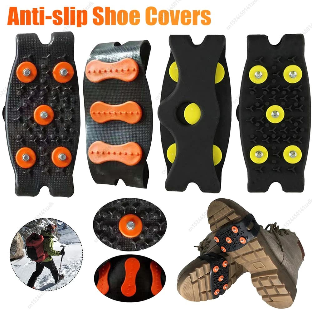 Tacchette da Montagna a 5 Punte Antiscivolo, Copriscarpe per Neve Unisex, Accessori per Escursionismo e Camminata