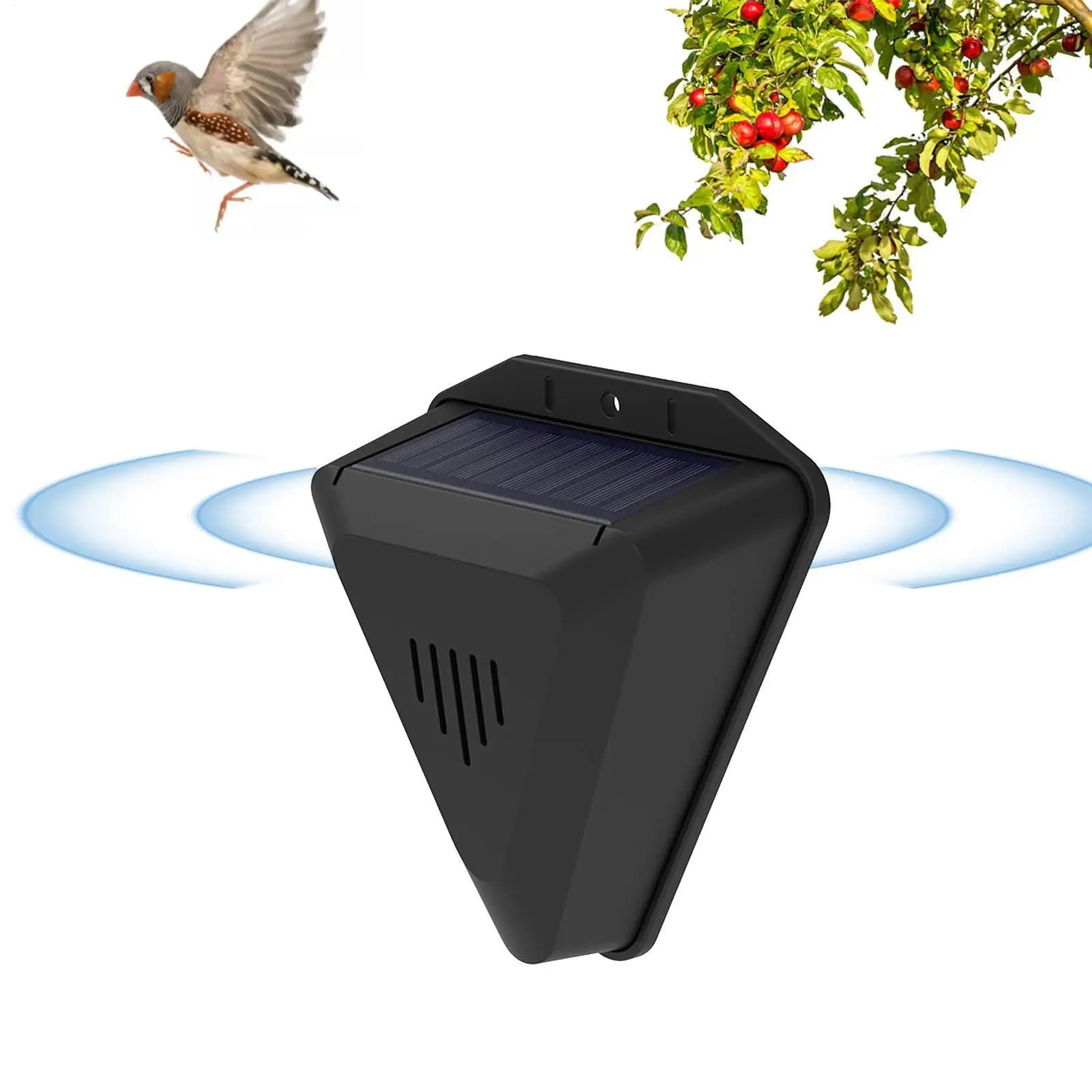 Solar Alarm Lamp Siren Motion Sensor Outdoor Waterproof 129dB Alarm Light Drive Away Wolf Wild Alarm System Detector