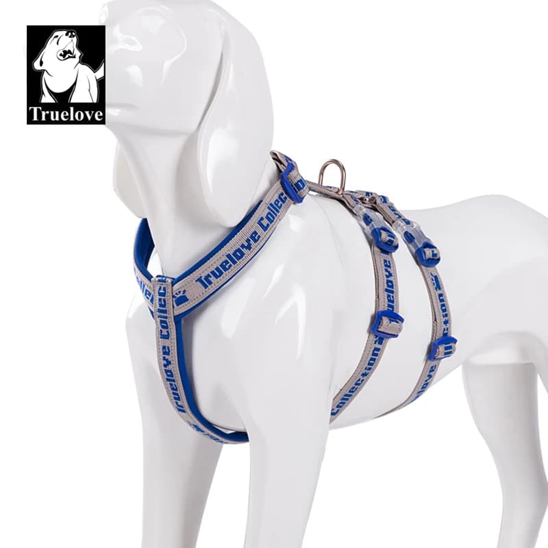 Pettorina per cani Truelove Nylon 3M Materiale riflettente Pettorina per animali utilizzata con guinzaglio per animali domestici Collare SBR Fibbia Dnauf sommergibile TLH6571
