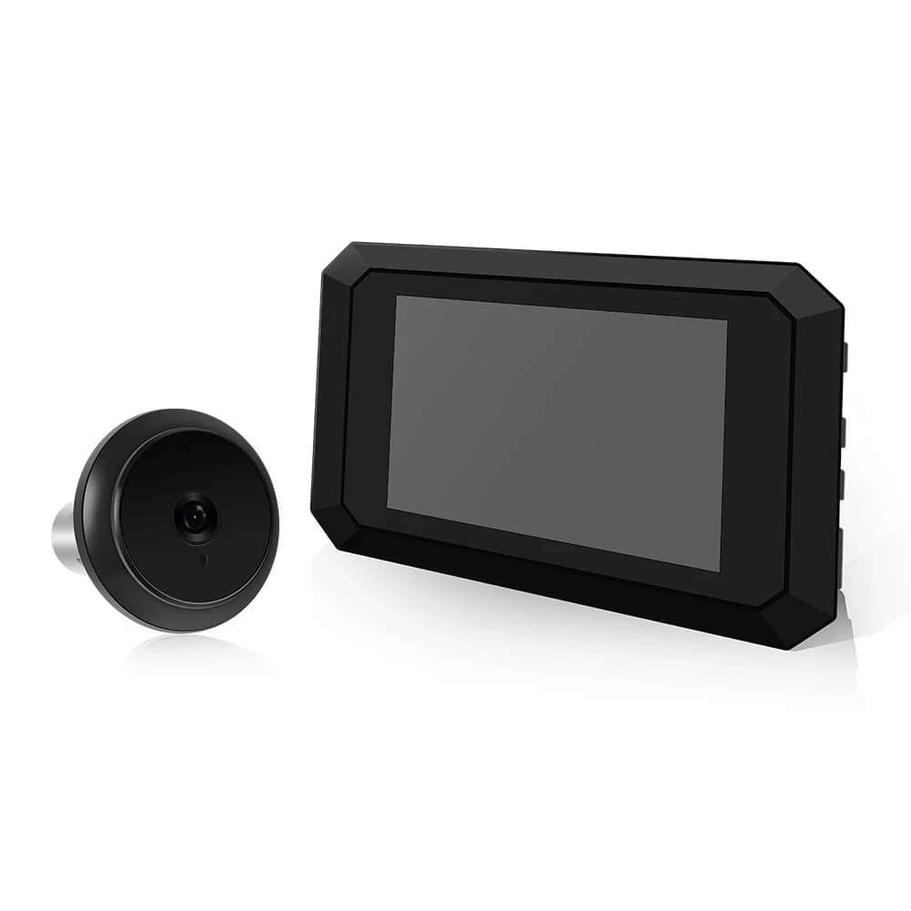 Spioncino Digitale con Videocamera, Visione Notturna, Registrazione Foto, Telecamera 1080P per Porta