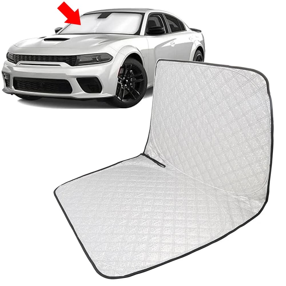 Car Foldable Windshield Sun Shade Visor Protector For Dodge Charger 2011-2024