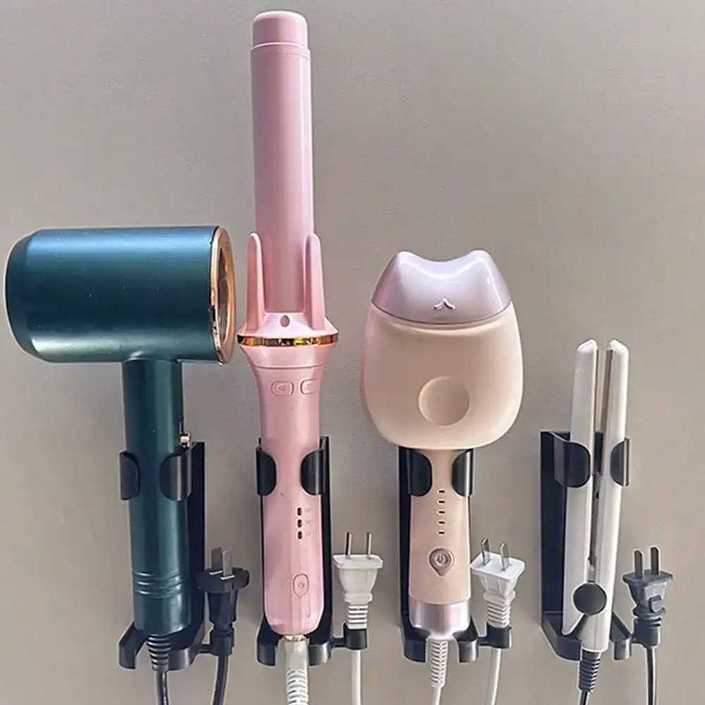 1/3 pcs Hair Tool Holder, Wall Organizer for Hair Tools, Iron Curtain Holder, Bathroom Wall Mesh, Plastic Hair Dryer, Plate and comb holder, Bathroom Accessories, Bedroom Accessories