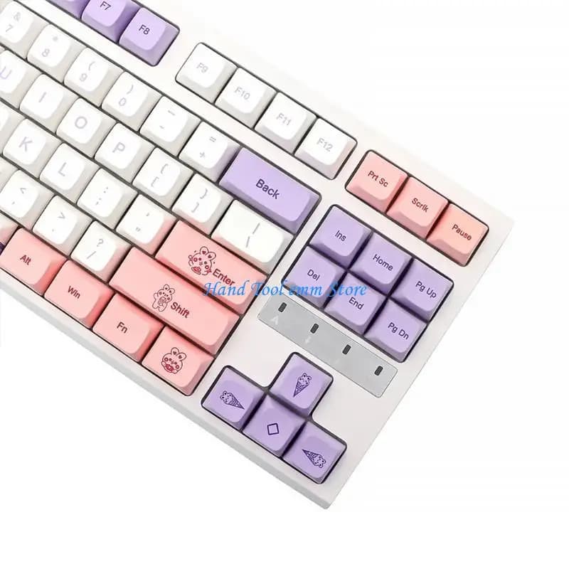 H37F 147 tasti XDA Profile Lavanda Keycap PBT Dye Sub per tastiera meccanica