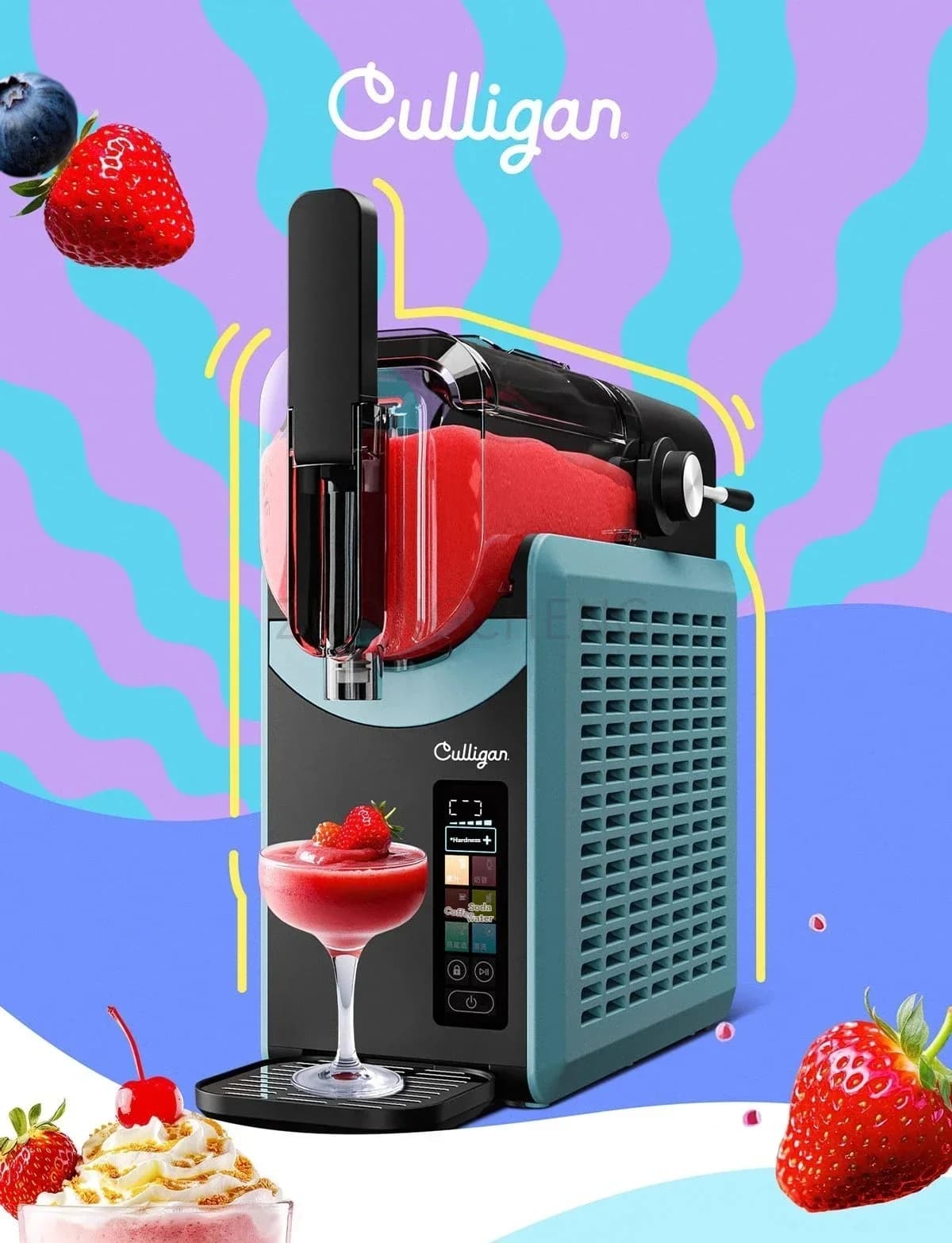 Milk Tea Shop Household Small Ice Maker 220V 2L Slush Machine Blender