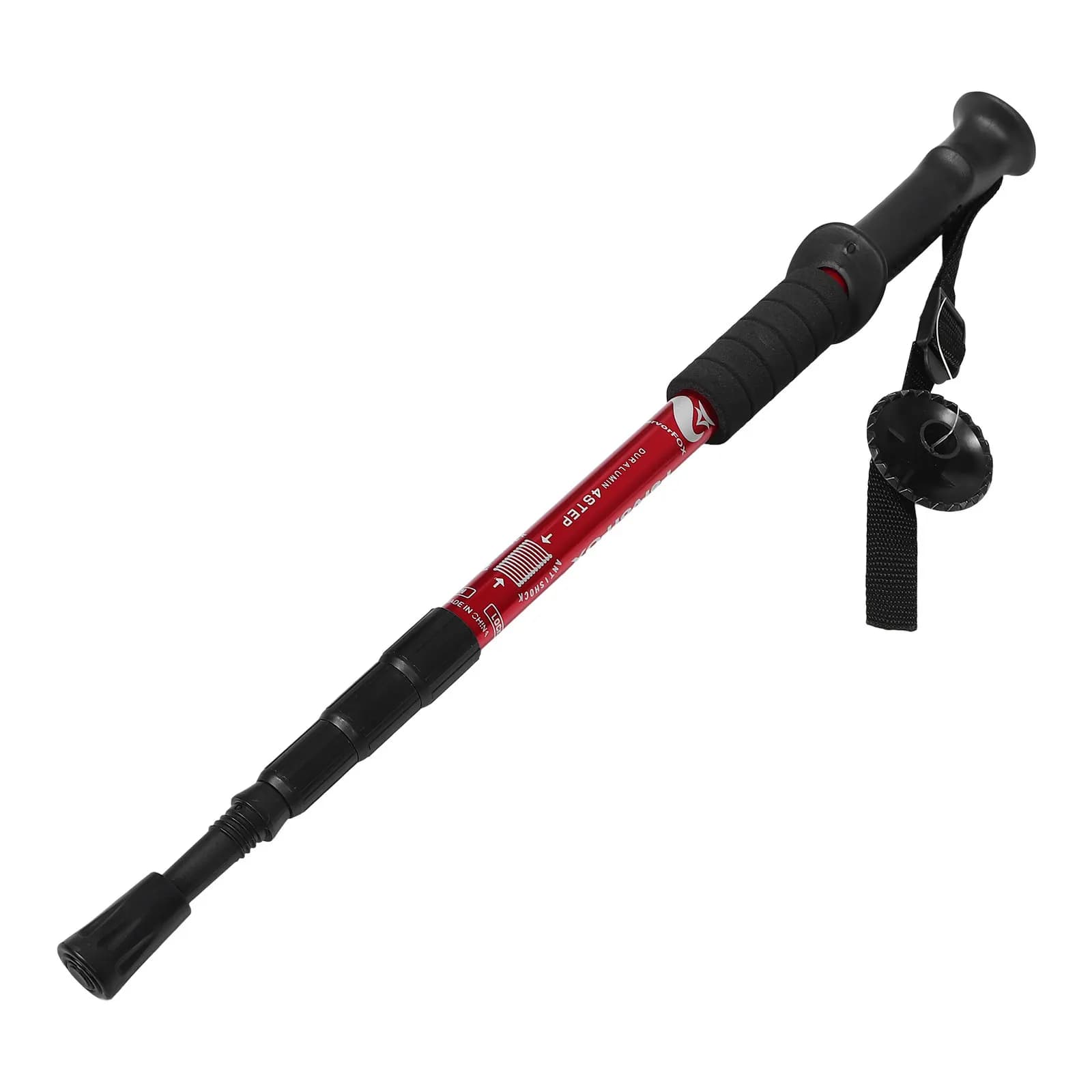 Telescopic Trekking Stick in Adjustable and Amortizing Aluminum, for Men, Women and Elders, for Open Excursions