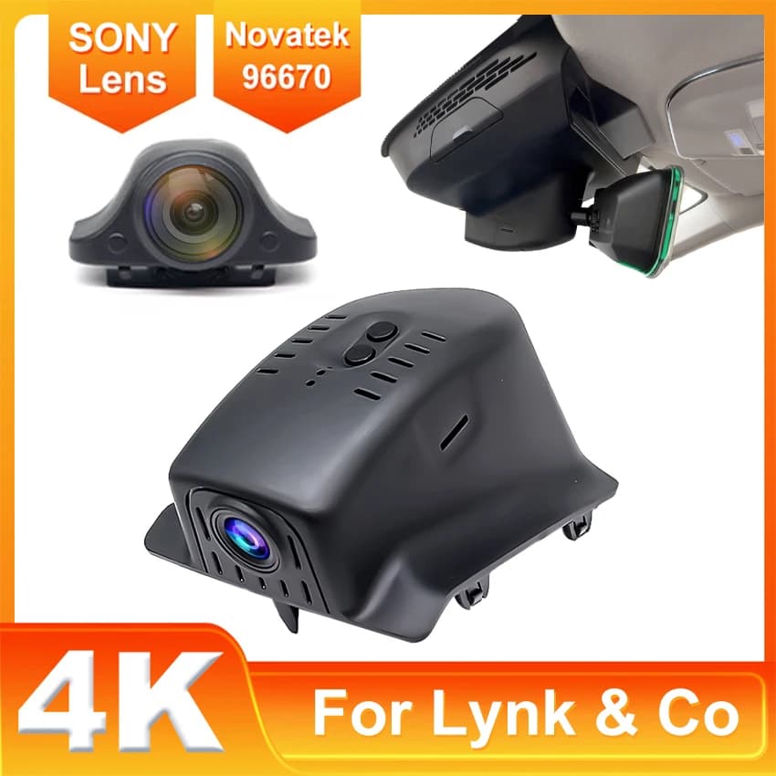 Nuovo! Plug And Play Dash Cam Wifi DVR per auto Doppia lente per Lynk & Co 05 2022-2025, Dashcam per Lynk & Co 01 2018-2025 con controllo APP