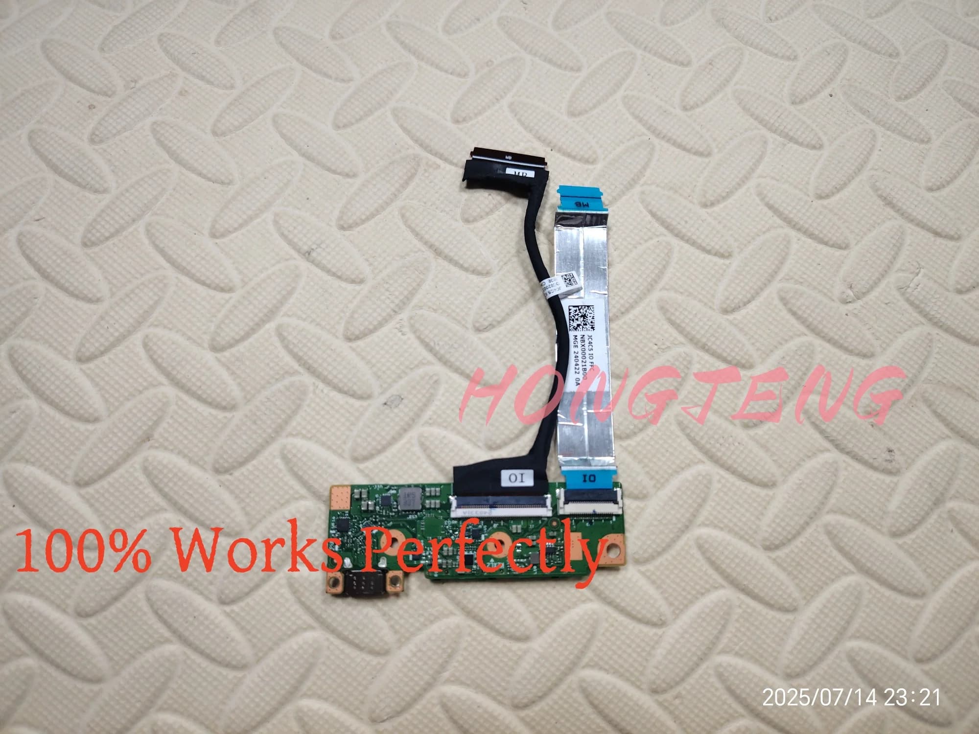 Genuine For Lenovo Flex 5 Chrome 14IAU7 Volume Power Button NS-E431 w/Cavo NBX00021B00 Tested Fast Shipping