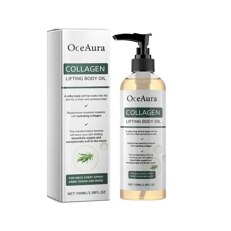 OceAura Collagen Firming Essential Oil Full Body Massage Hydrate Tighten Belly Arm Skin Nourish Soften Body Skin Care