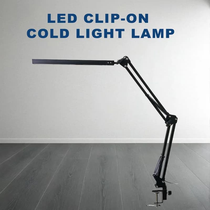 Nuova lampada da scrivania a LED pieghevole con braccio lungo, dimmerabile a tre colori, per lettura e studio, con clip a braccio lungo a LED per la protezione degli occhi
