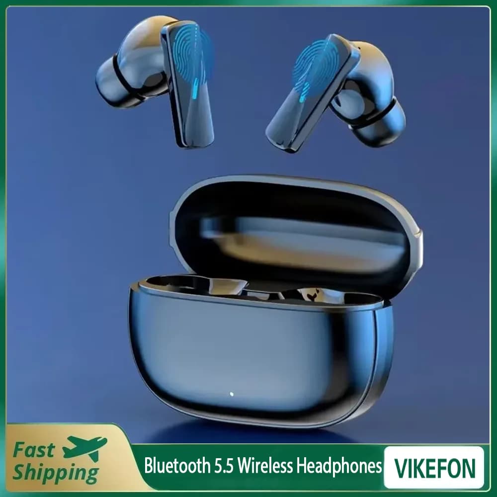 Auricolari True Wireless Auricolare Aggiornamento con cancellazione del rumore Auricolare Bluetooth 5.3 Cuffie musicali HD Vivavoce in-ear con microfono