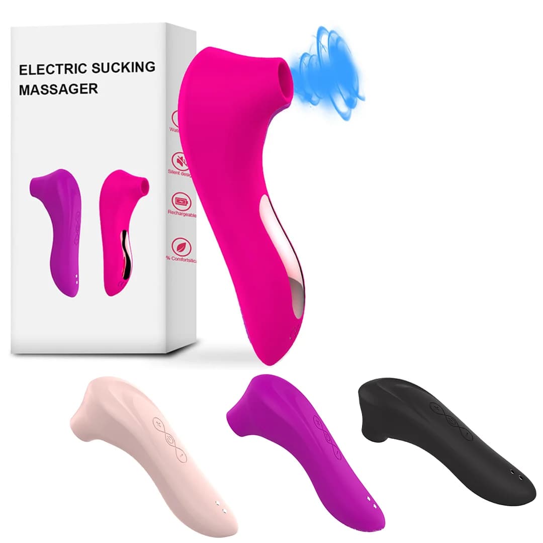 Vibratore per Punto G con Funzione di Suzione per Donne, Potente Stimolatore Clitorideo, Massaggiatore per Capezzoli con Aspirazione, Giocattolo Sessuale per Adulti