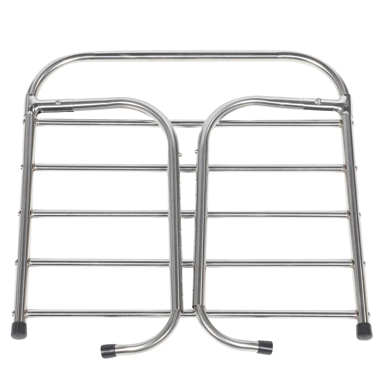 Stendibiancheria Telescopico in Acciaio Inox, Pieghevole e Antivento, Multifunzionale ed Estensibile, Scaffale per Stoccaggio Domestico