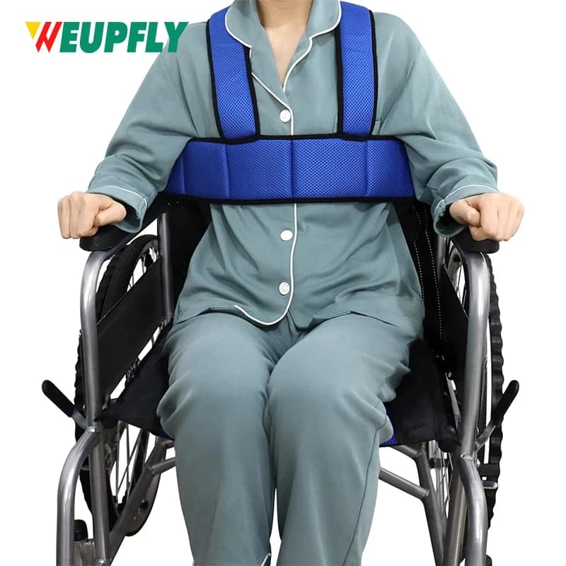 1 pz cintura di sicurezza per sedia a rotelle gilet di supporto per torso, imbracatura per tutto il corpo previene l'inclinazione o la caduta, cinghia di ritenuta per fascia toracica